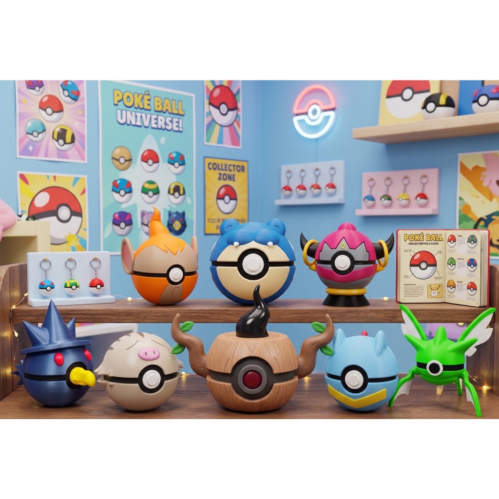 Mini Pokébola Pokémon  Poké Ball - Decorativa/Modelos Variados