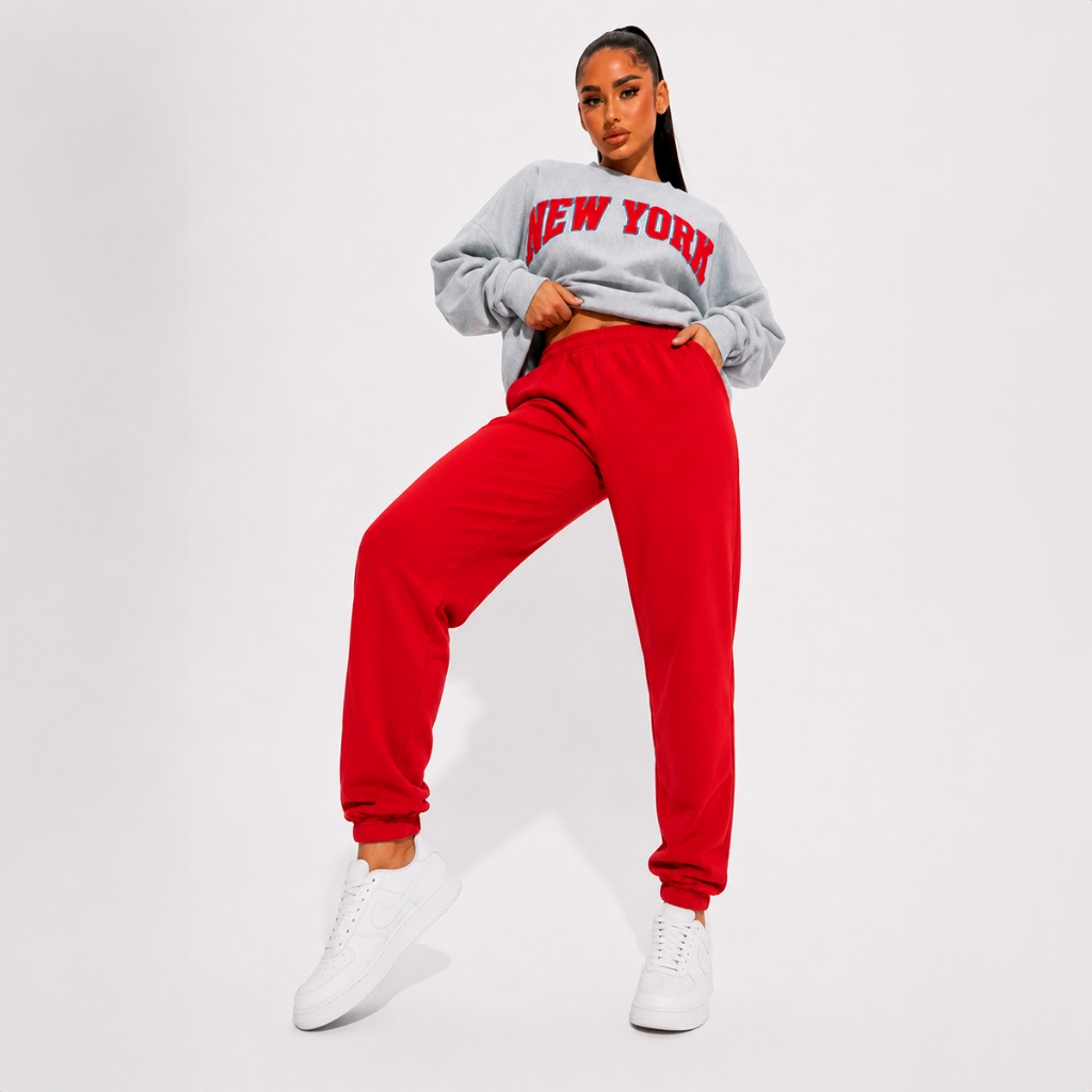 Calça Moletom Feminina Flanelada Basica Cintura Alta Inverno Calça Feminina Calça Flanelada