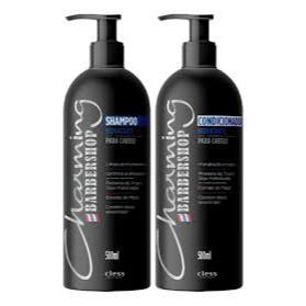 Kit Sh + Cond + Creme Hidratante Pos Barba   Charming Barbershop 500ml - Cless