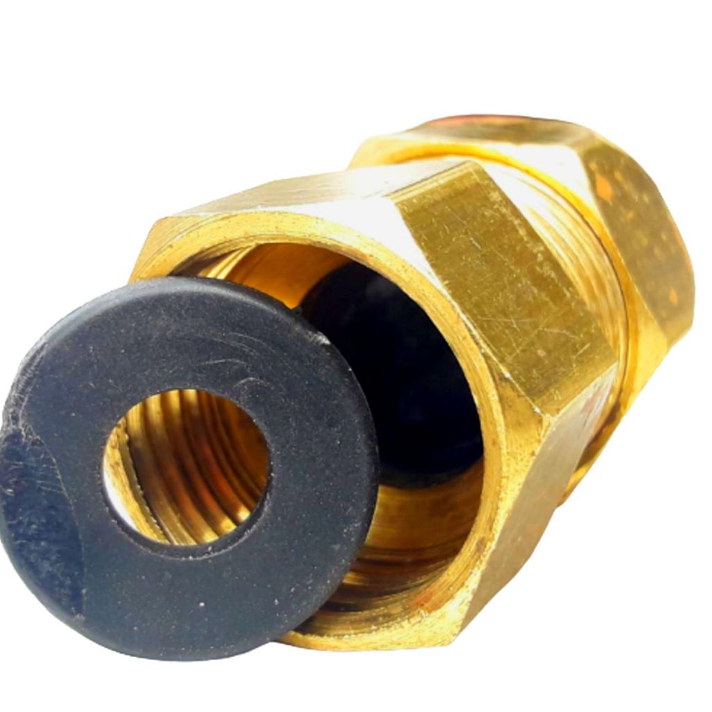 ADPTADOR CONECTOR FEMEA 1/2 MANGUEIRA FOGÃO GÁS ANEL VEDAÇÃO