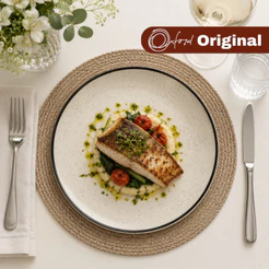 Prato Raso De Cerâmica 26Cm Unni Brisa - Oxford Original