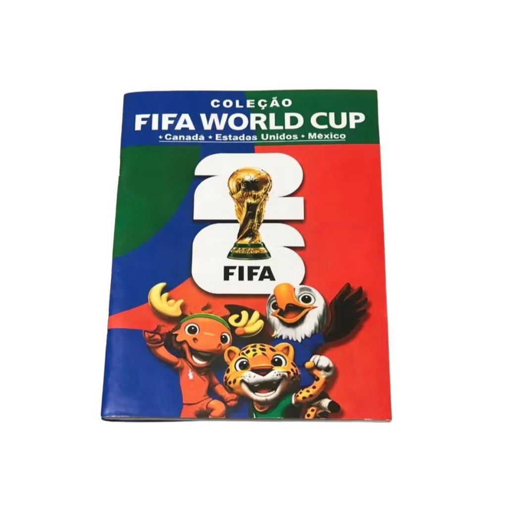 Álbum Copa do Mundo 2026 Não Oficial / KIT com 10/20/40/50  Pacotes de Figurinhas , 48 Seleções Colecionável