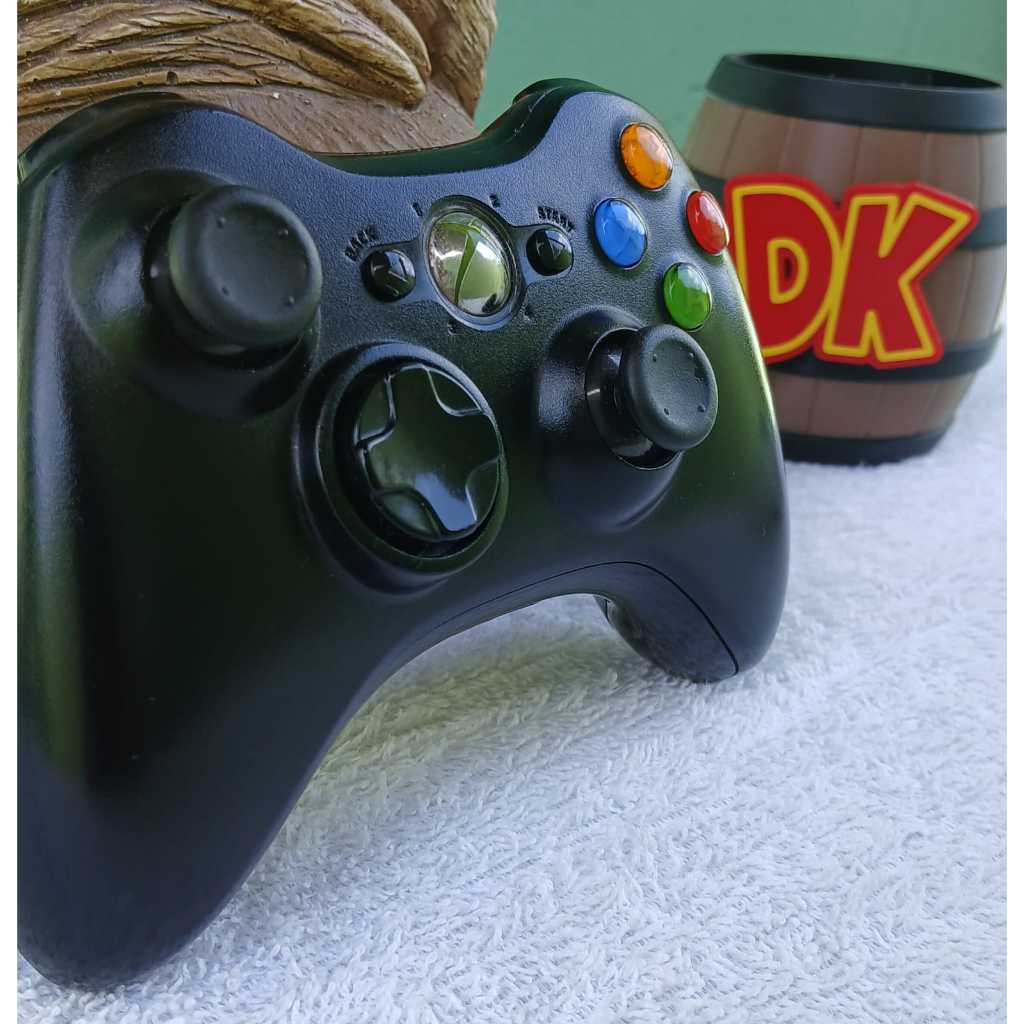 Controle Xbox 360 Original Microsoft Sem Fio Seminovo Testado
