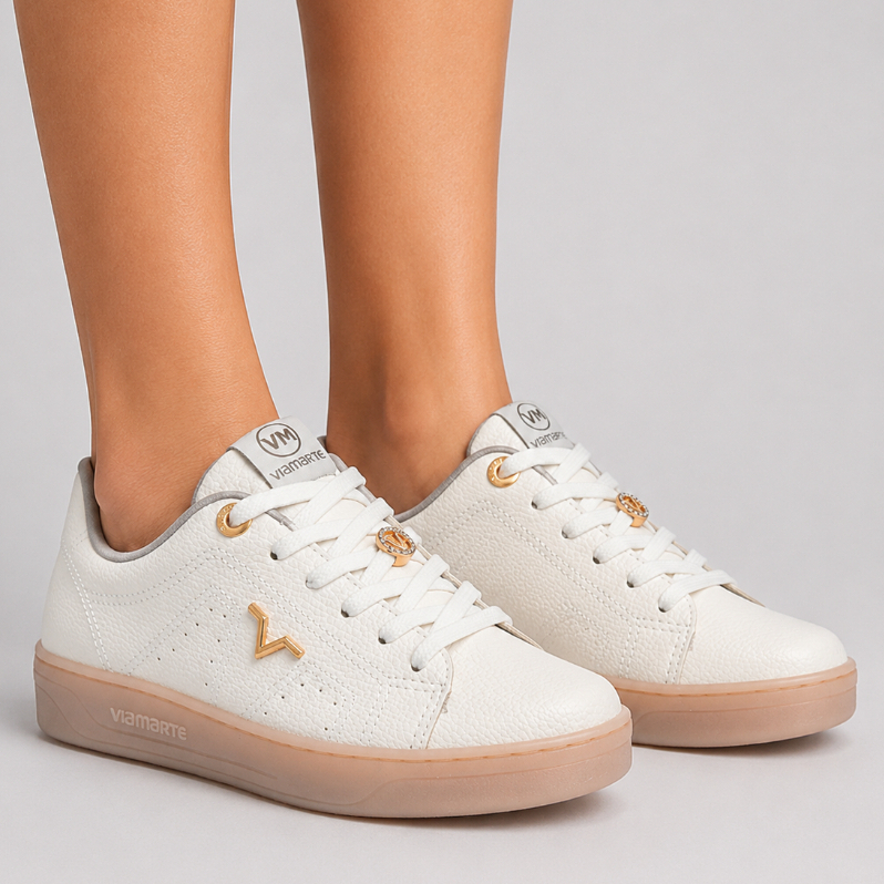 Tênis Feminino Via Marte V-Classic Flatform Plataforma Leve Bico Redondo · foto 2