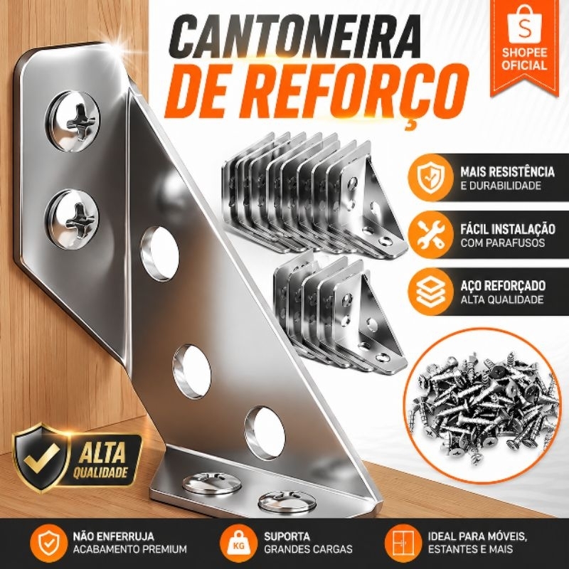 Kit Conector de Canto Aço Inoxidável Cantoneira Junção de Canto Móveis de Madeira Universal Suporte Para Cantos