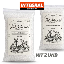 Sal Grosso Sem Iodo Marinho Integral Mossoró Natural