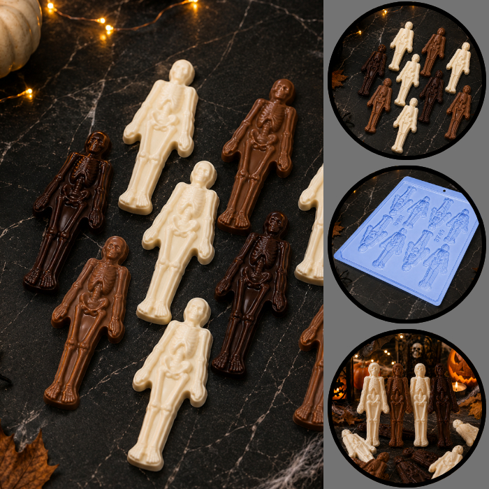 1~10 Forma Simples Esqueleto 9740 - em Acetato BWB Para Bombom e Doces de Chocolate e Confeitaria(CHOCO)