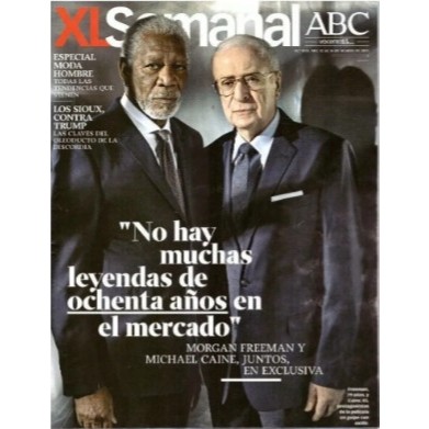 REVISTA XL SEMANAL, DE 12 DE MARÇO DE 2017, COM MORGAN FREEMAN E MICHAEL CAINE NA CAPA.