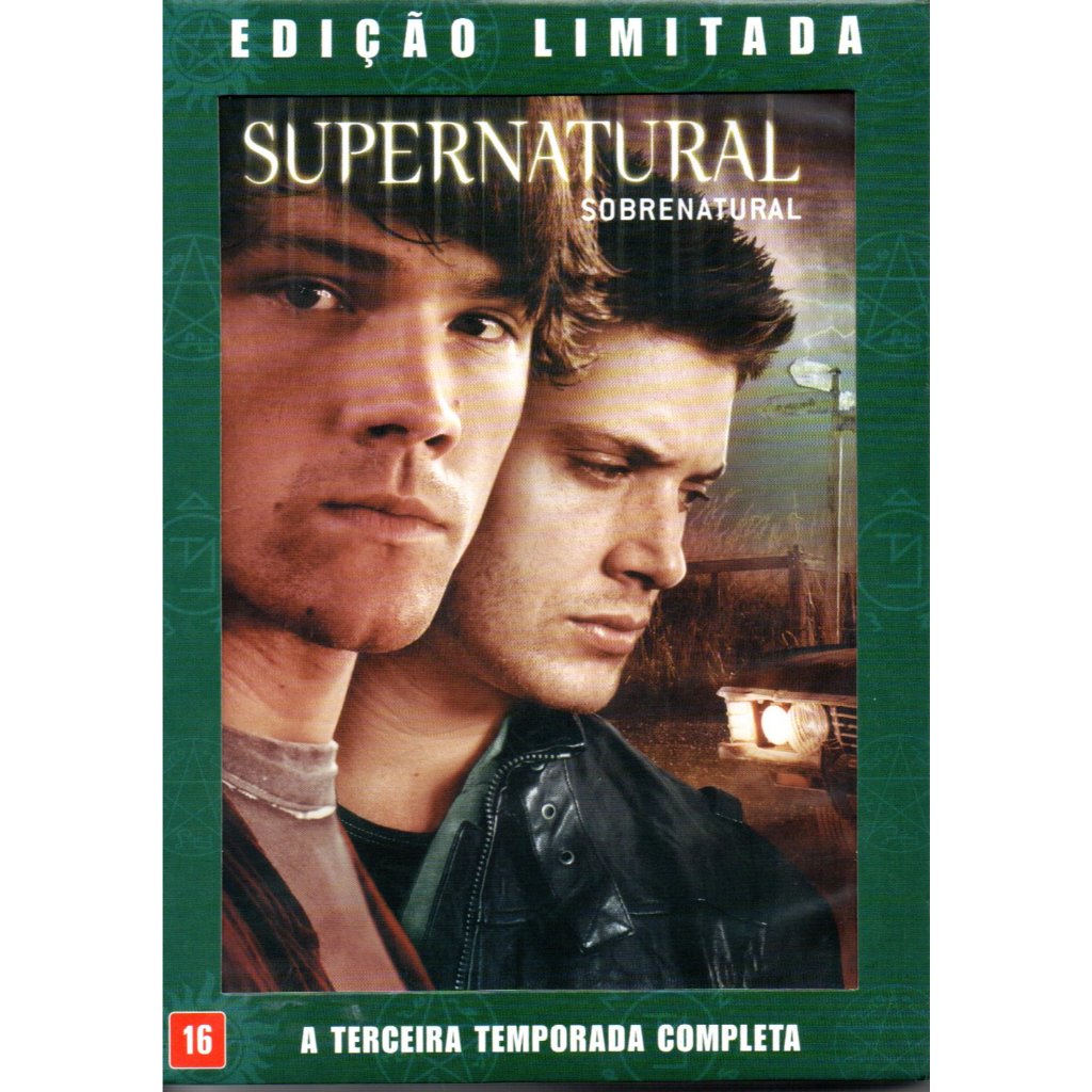 BOX DVD Seriado Supernatural - Sobrenatural - A Terceira Temporada Completa - 5 DVDs EDIÇÃO LIMITADA
