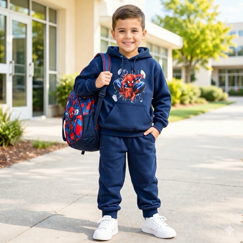 Conjunto Infantil Moletom Masculino Estampado Blusa e Calça Flanelado Inverno Quentinho Confortável 2 ao 14