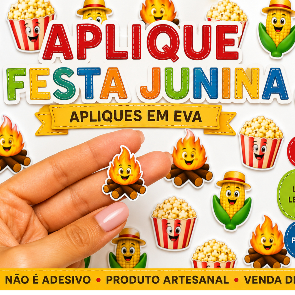 100 Apliques  Festa Junina Enfeite