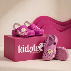 Sandália Menina Infantil Babuche Flores
