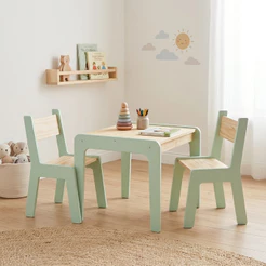Mesa Infantil e/ou Cadeiras em MDF e Pinus | Design Moderno