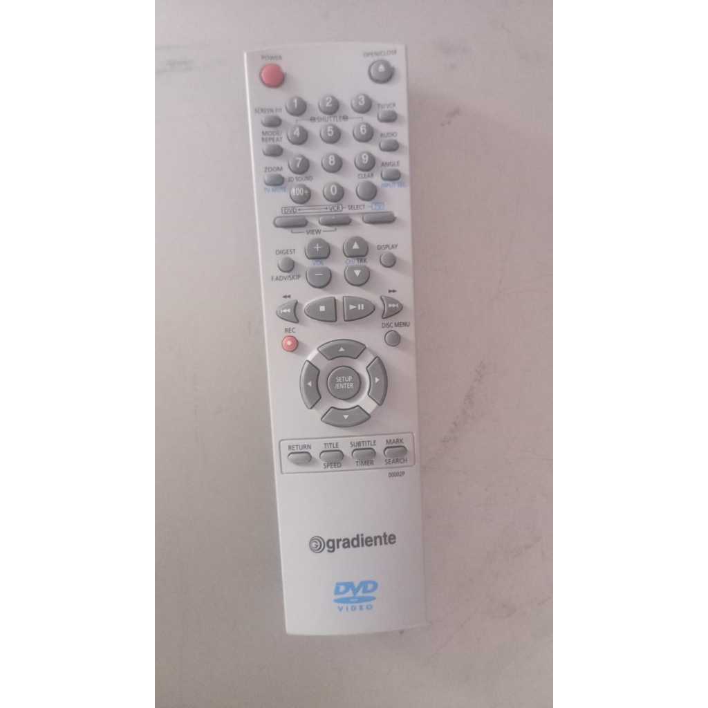Controle remoto para vídeo cassete com dvd Gradiente combo #