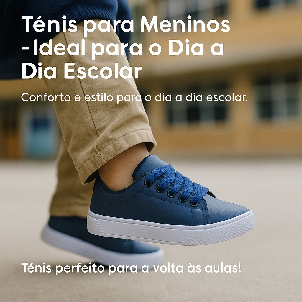 Tênis Infantil Masculino Menino Confortável Colegial Escolar Casual