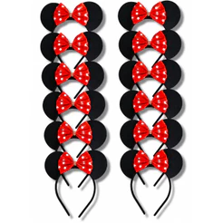 Tiaras Kit 30 Tiarinhas Minnie Personalizadas Mundo Rosa Meninas Festas Fantasias Passeios