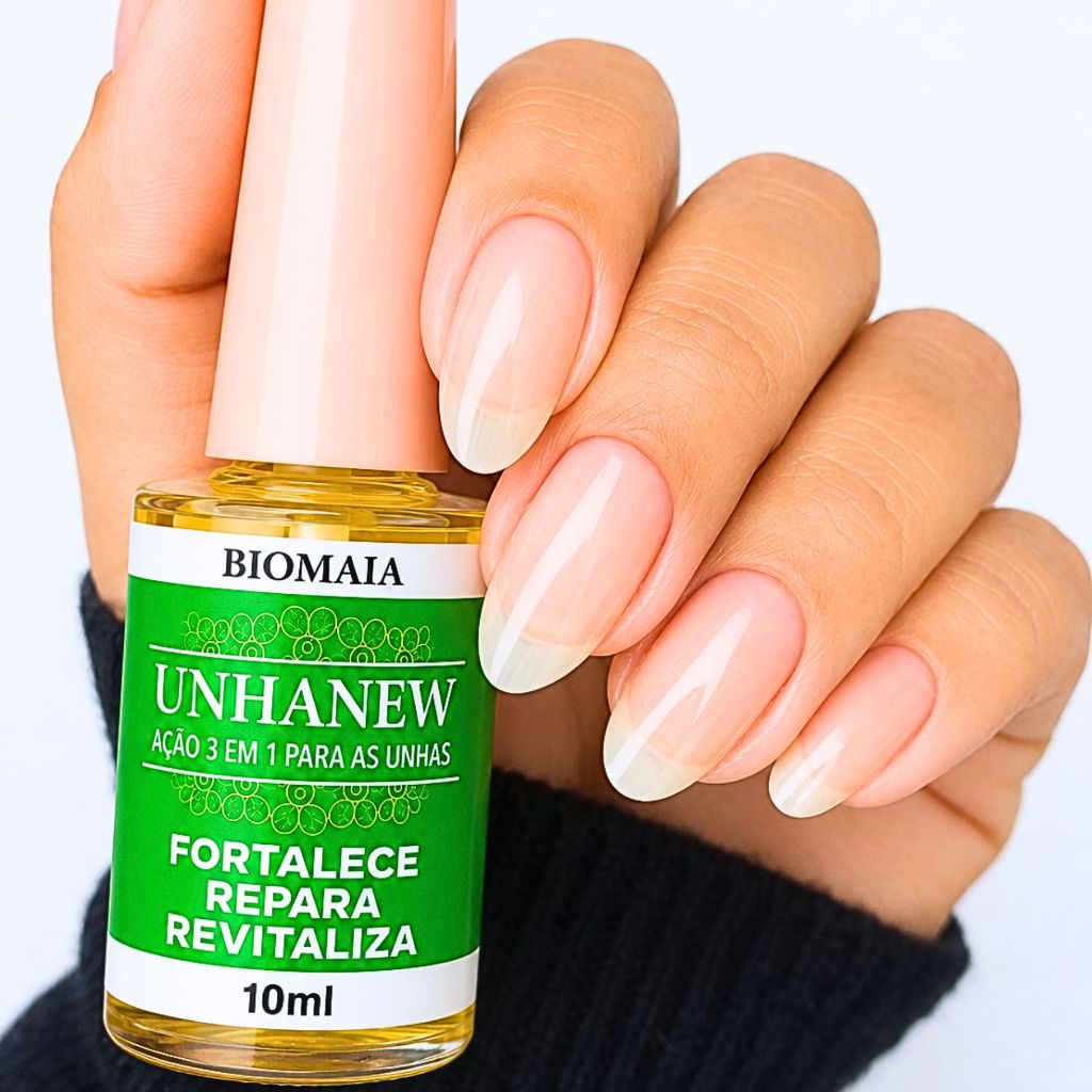 Fortalecedor de Unhas Fracas Amareladas - Unha NEE Oleo Esmalte reparador de unhas