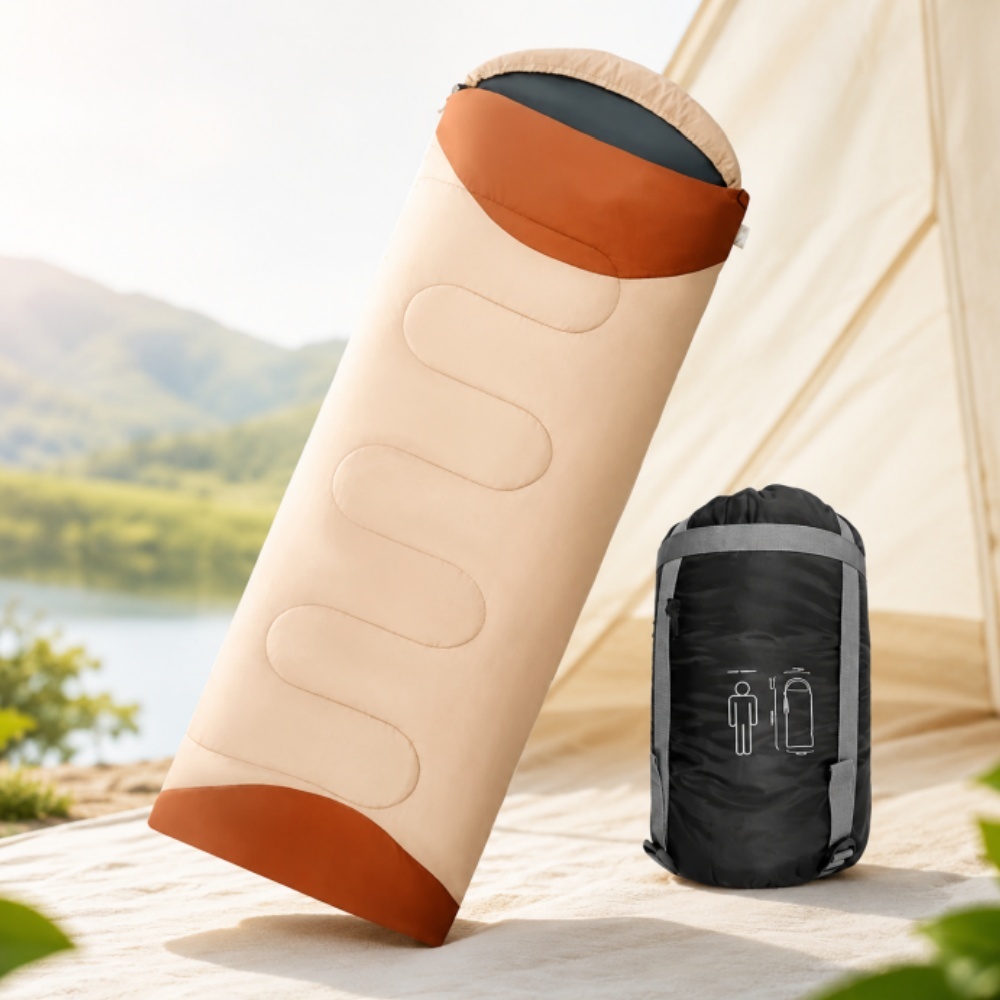 Saco de Dormir Térmico para Camping Solteiro/Casal Ultraleve Lavável Frio -1,5°C a -3,5°C