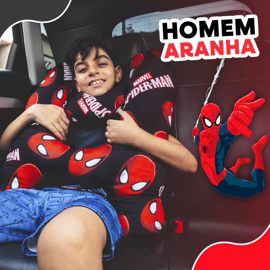 Almofada para Carro Formato H com Cinto de Segurança + BRINDE TRAVESSEIRO — imagem 2 de 2