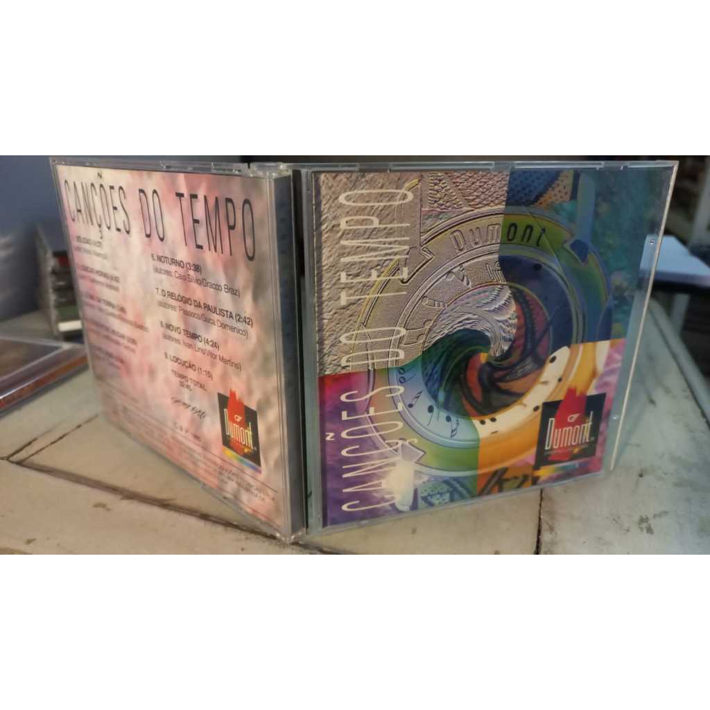 Cd Canções do tempo - Dumont - Alceu valença beto guedes joe caio silvio ivan lins 1995 -Promo Relogio