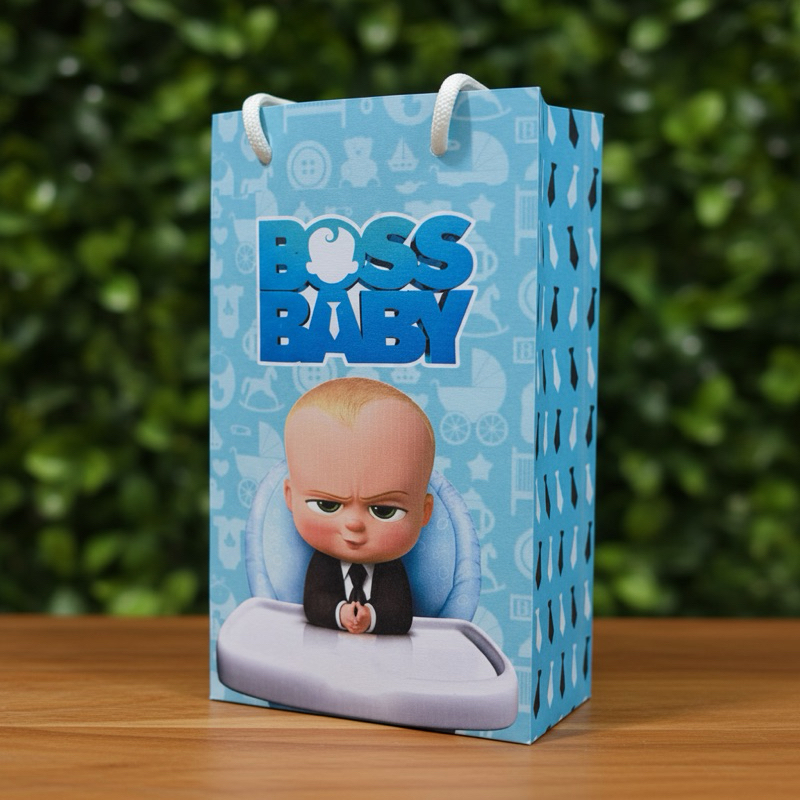 Sacolinha Personalizada O Poderoso Chefinho Lembrancinha Festa Infantil Pronta Entrega