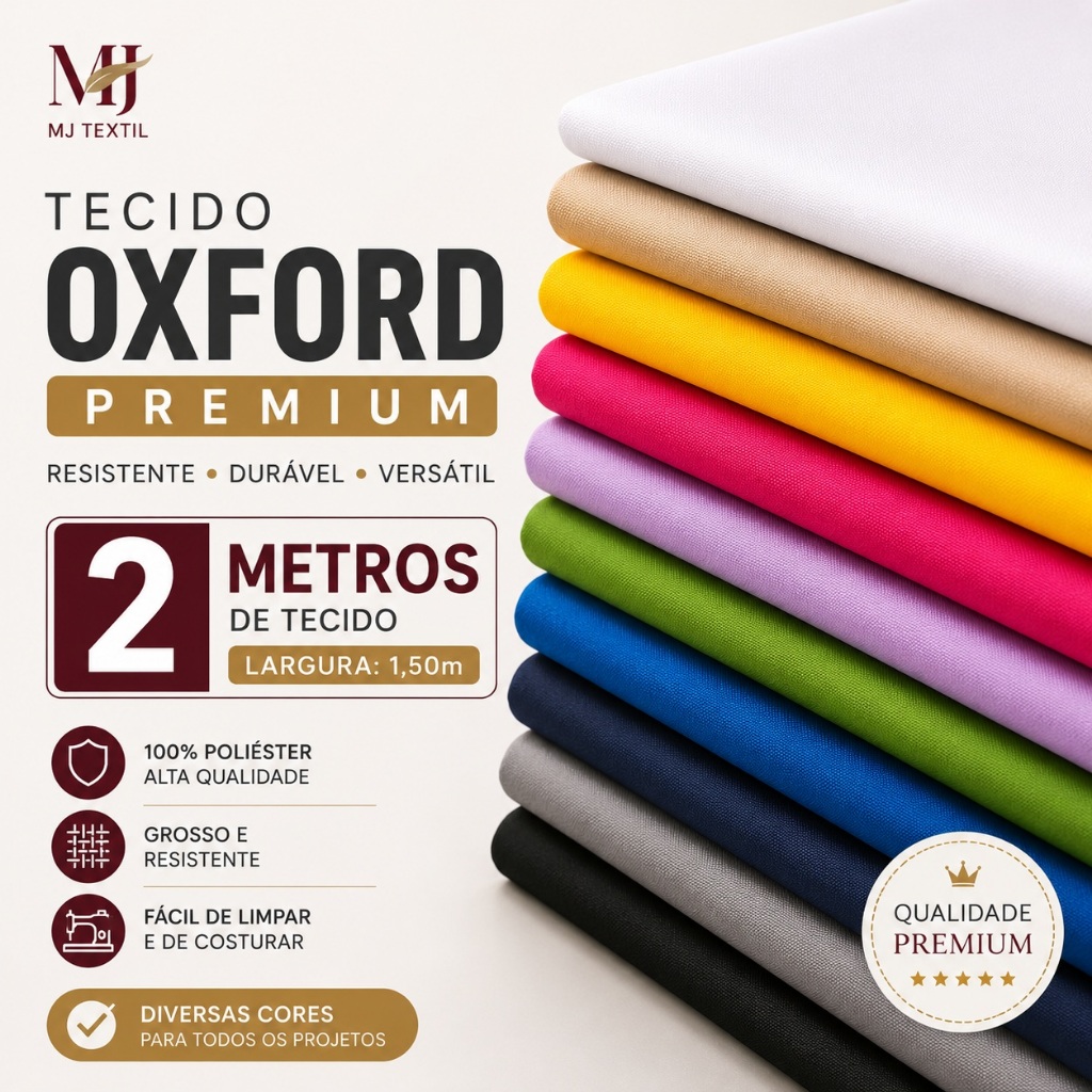 Tecido Oxford Super Resistente Premium 2 Metros - Diversas Cores