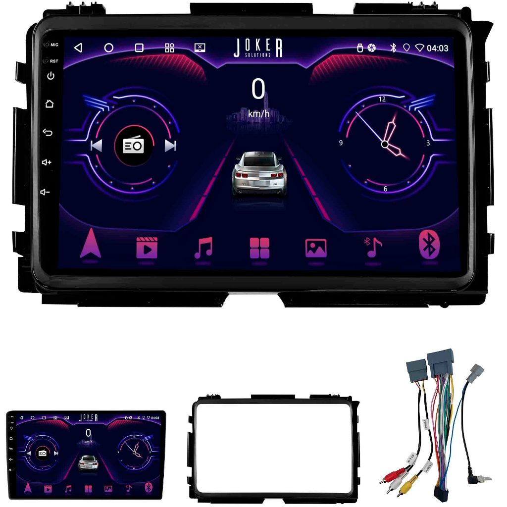 Multimídia Honda Hrv 2015 A 2018 2ram+64gb Carplay Android Gps Bluetooth 9 Polegadas
