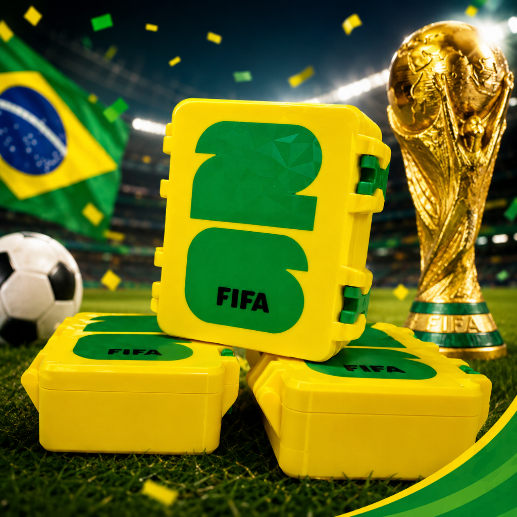 Caixa para Figurinhas da Copa do Mundo 2026, Colecionar Figurinhas, Encaixe Perfeito das Figurinhas