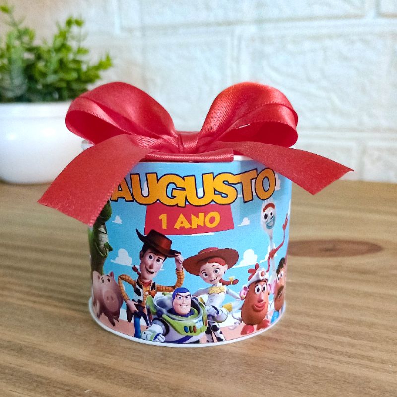 Tubolatas personalizadas Toy Story 5x6cm | lembrancinha aniversário toystory