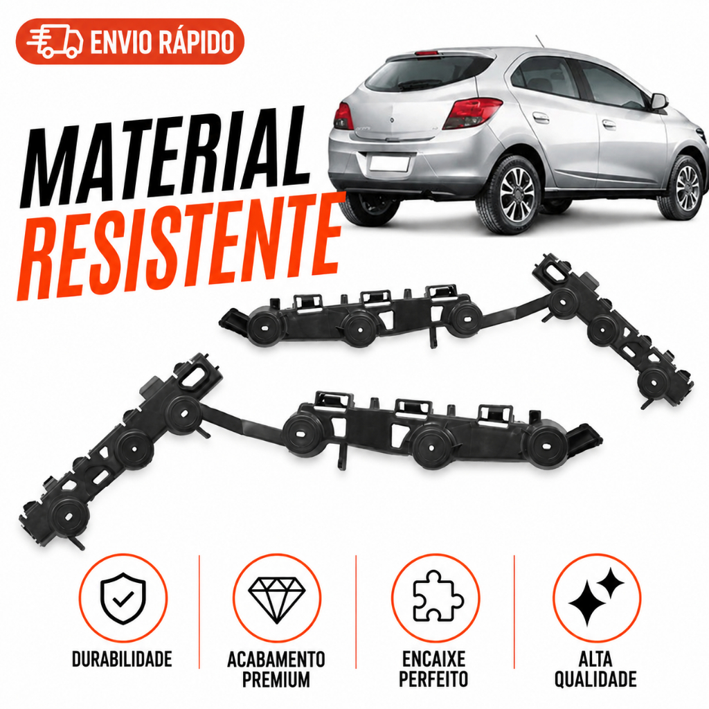 Suporte Guia Parachoque Onix 2012 2013 2014 2015 16 Traseira