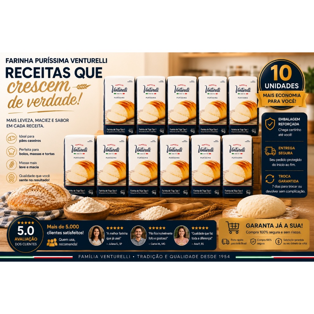 Farinha de Trigo Purissima Venturelli 1kg