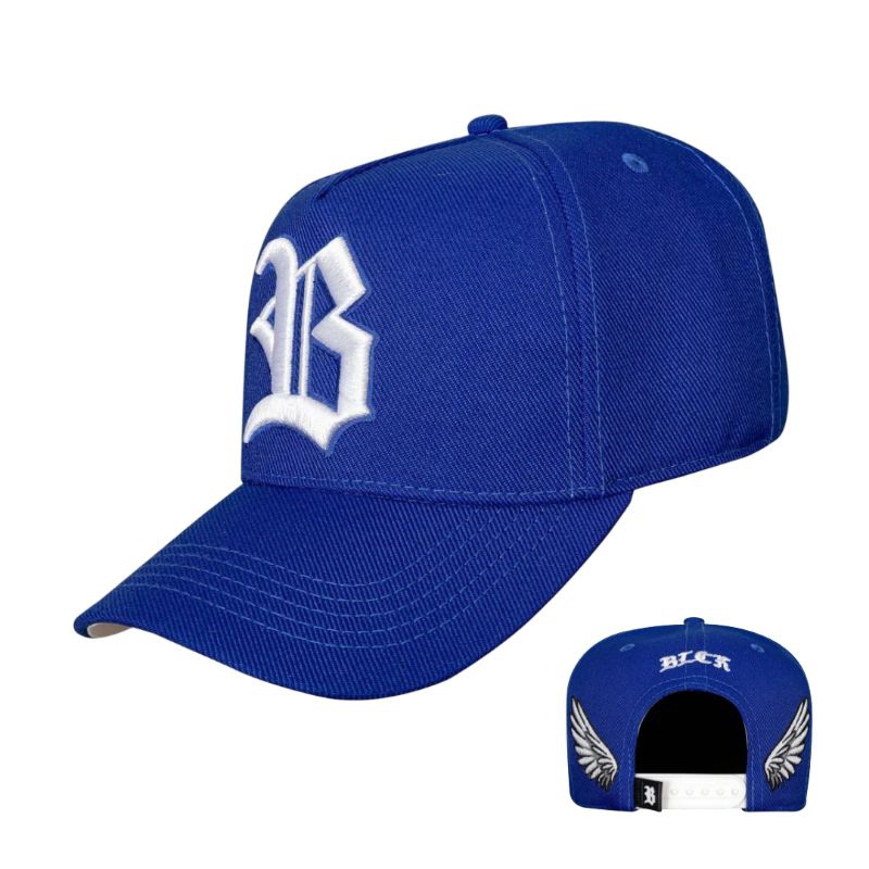 Boné Blck Snapback New Wings Azul Royal Aba Curva Original