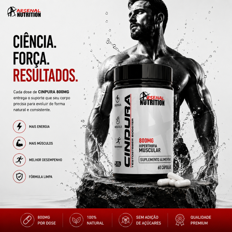 Cindura 800mg Autêntico: Massa Muscular, Força e Energia | Alta Potência e Qualidade