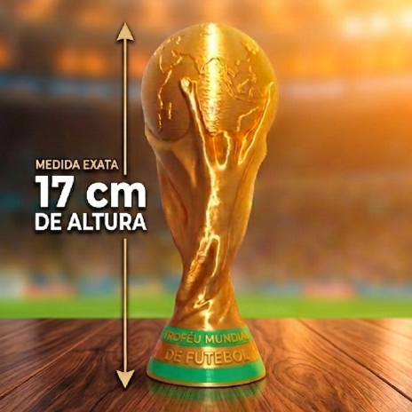 Taça Da Copa Do Mundo Trofeu Miniatura Futebol Brinquedo Enfeite Decorativo Taca De Futebol