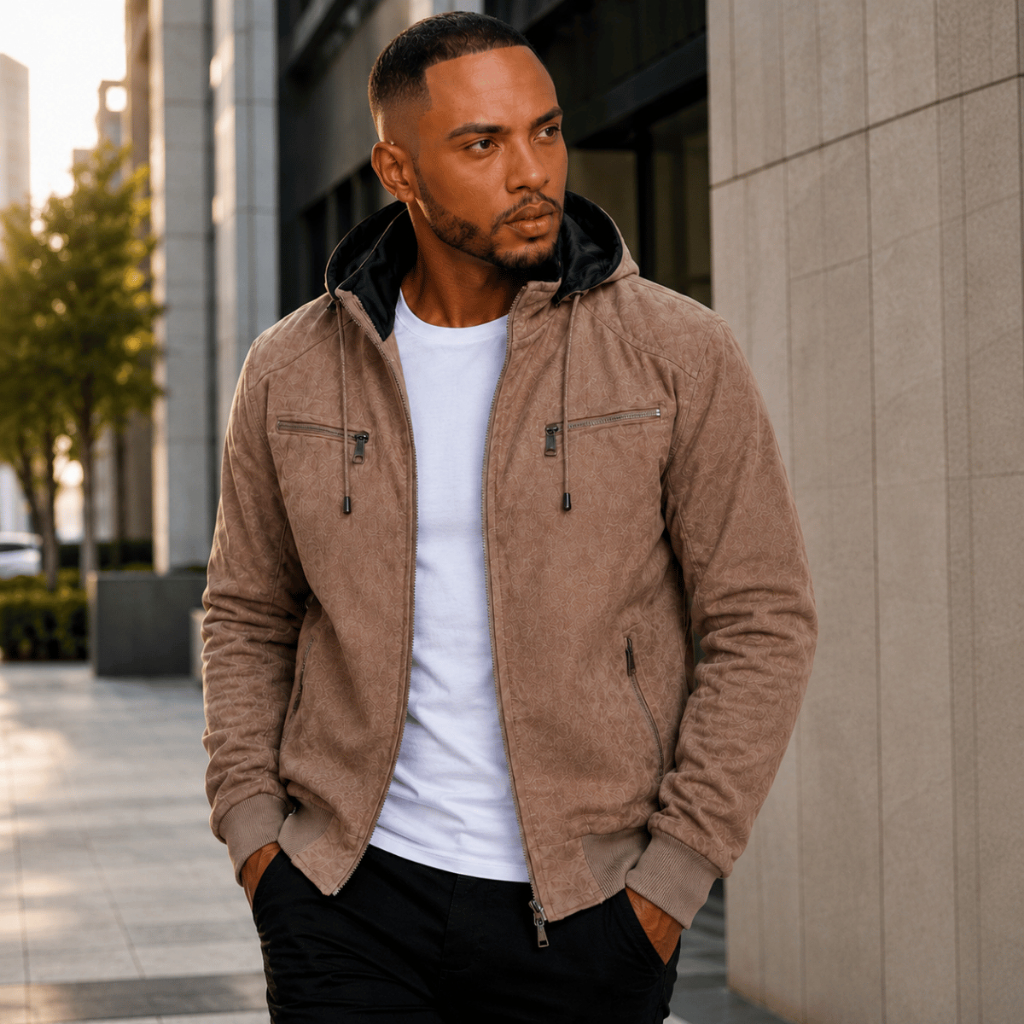Jaqueta Dupla Face Masculina Forrada Quente Blusa Casaco Impermeavel Inverno