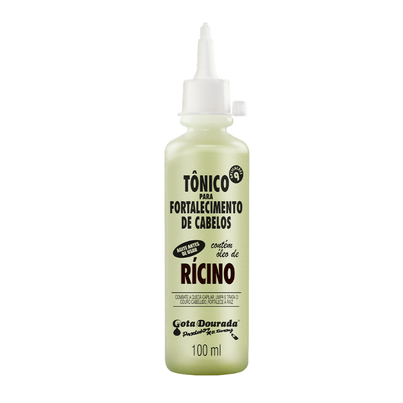 Tônico Rícino Gota Dourada 100ml: A Força Natural para Seus Cabelos!