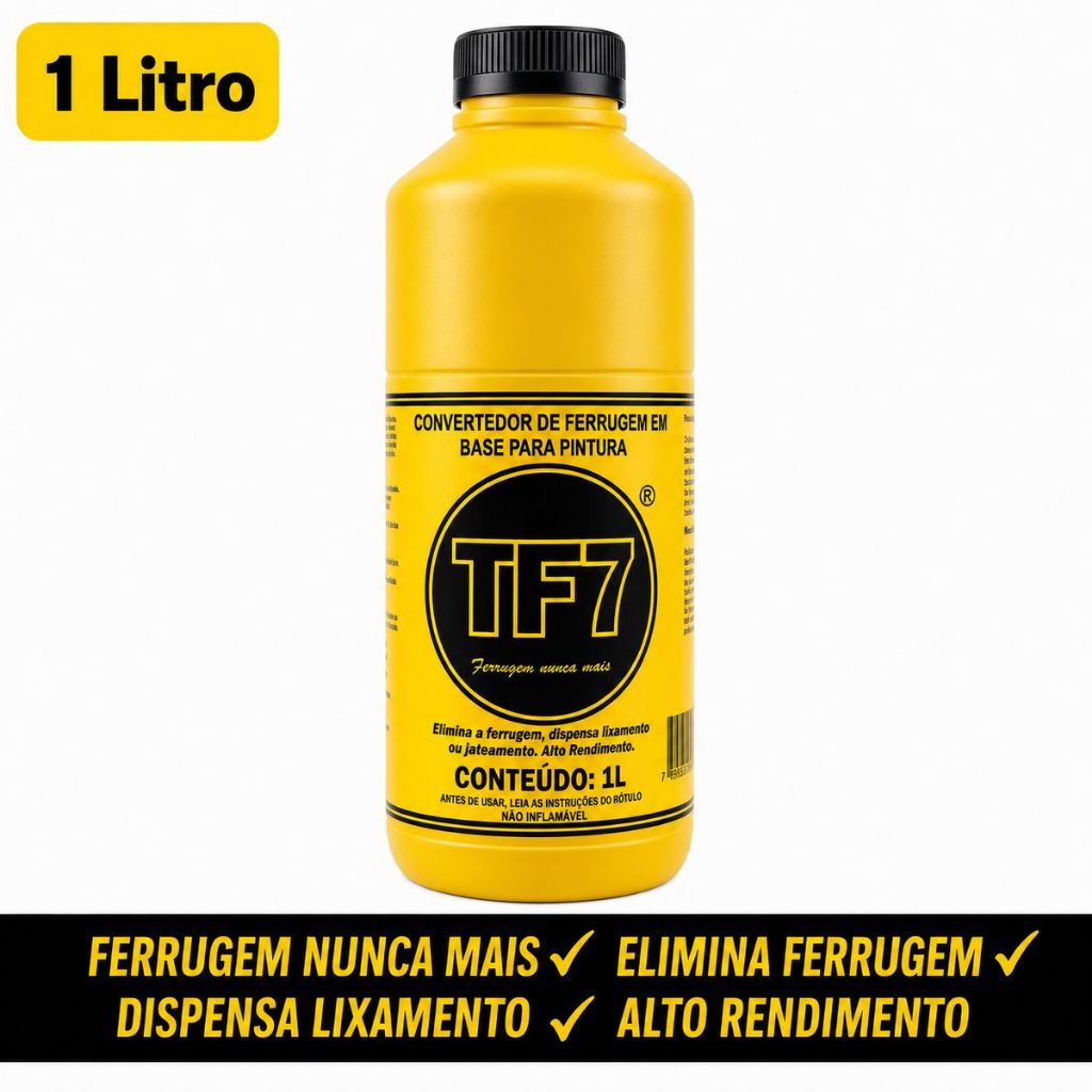 TF7 Convertedor de Ferrugem em Base para Pintura 1 Litro — Ferrugem Nunca Mais