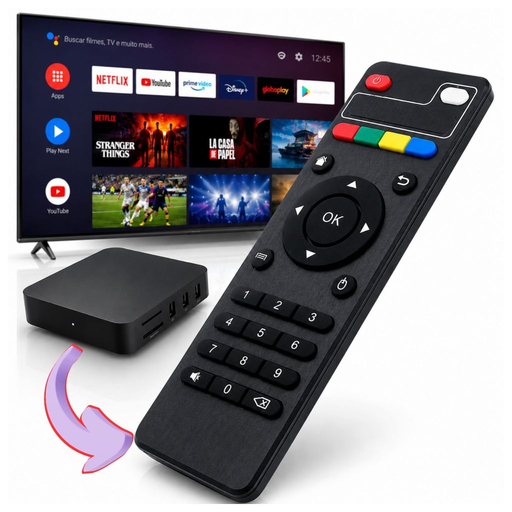 Controle Remoto Padrão Para Tv Box Inteligente Promoção