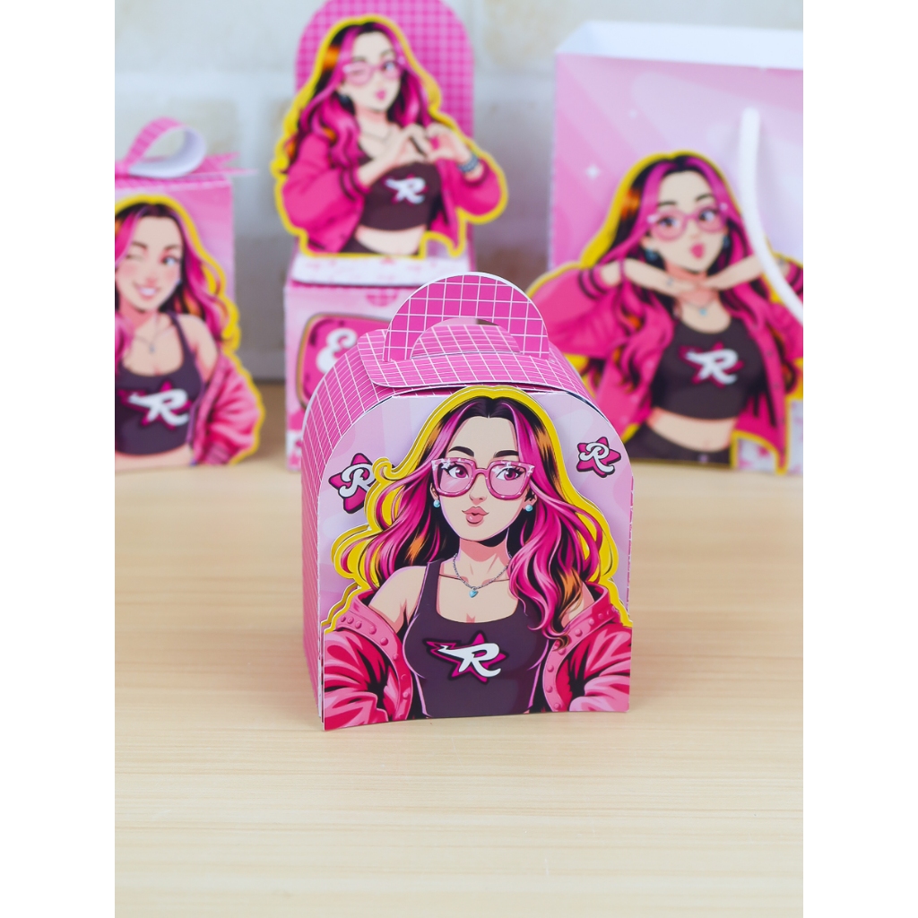 PEGUE E MONTE|Kit Festa Personalizado| EMILLY VICK | Caixinhas Lembrancinha para Aniversário - SEMIMONTADAS