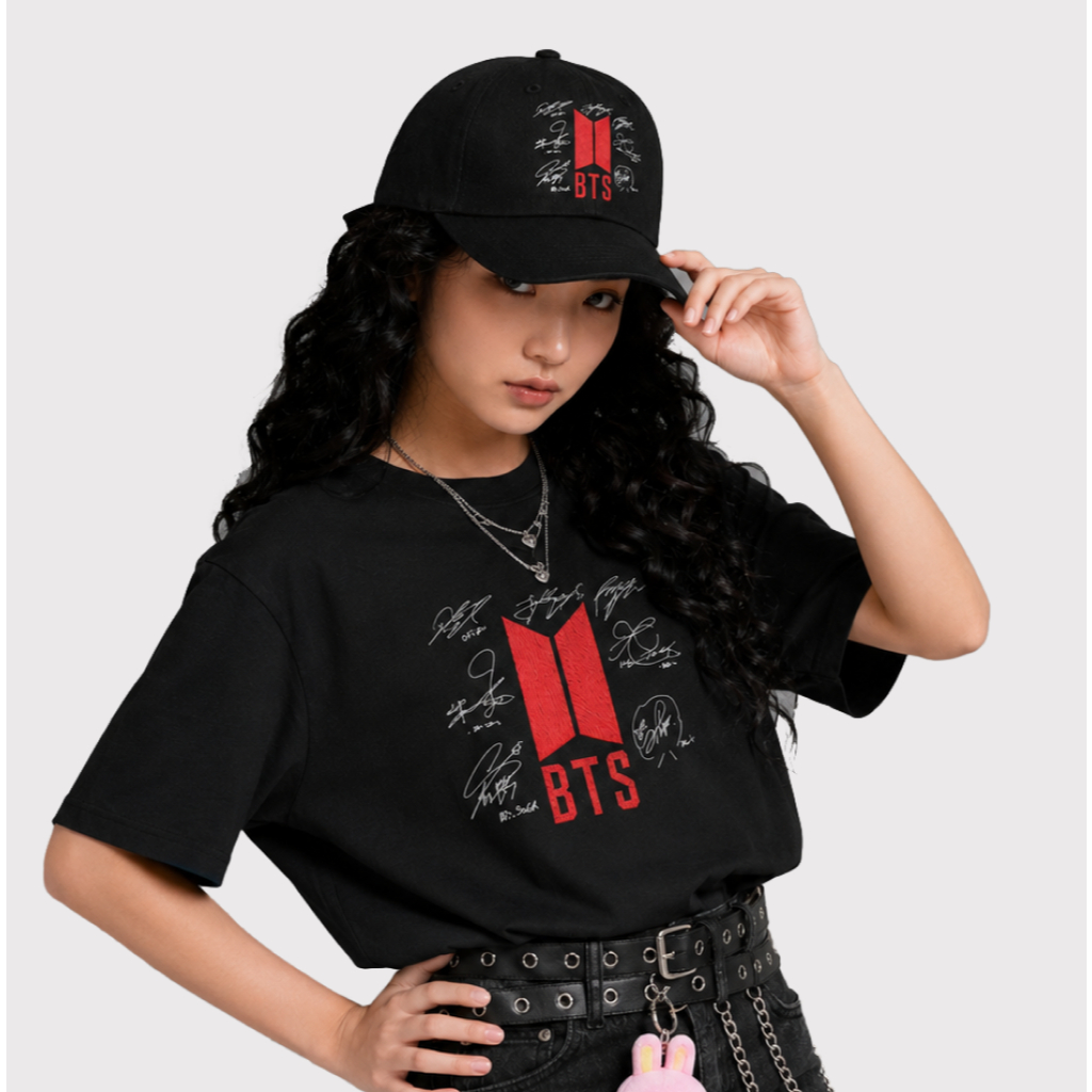Boné BTS World Tour Lançamento BTS Arirang Kpop Exclusivo Preto BTS ARMY