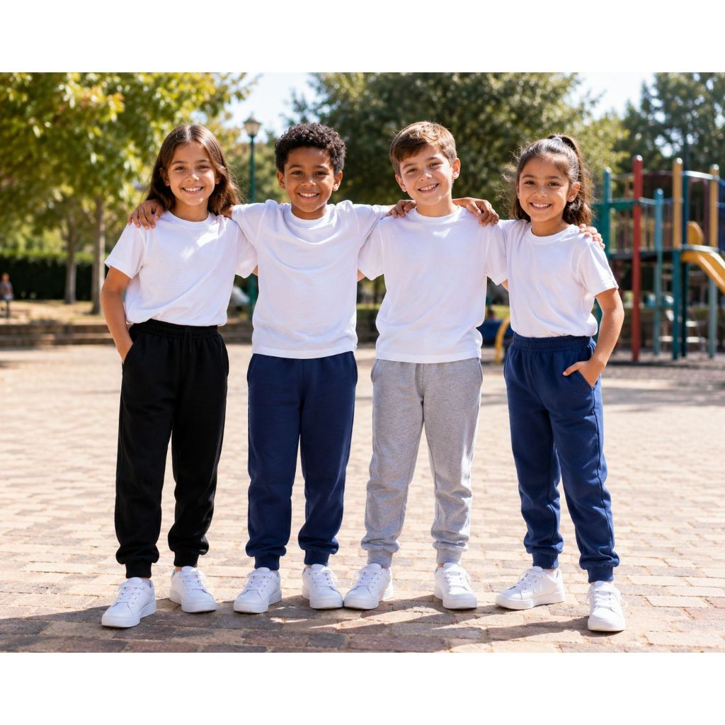 Kit 3 Calças de Moletom Infantil Unissex 1 ao 14 Anos