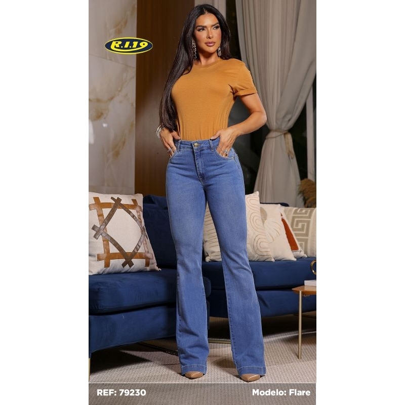 Calça Flare RI19 Feminina  Moda Country Levanta Bumbum 36, 38, 40, 42, 44,46