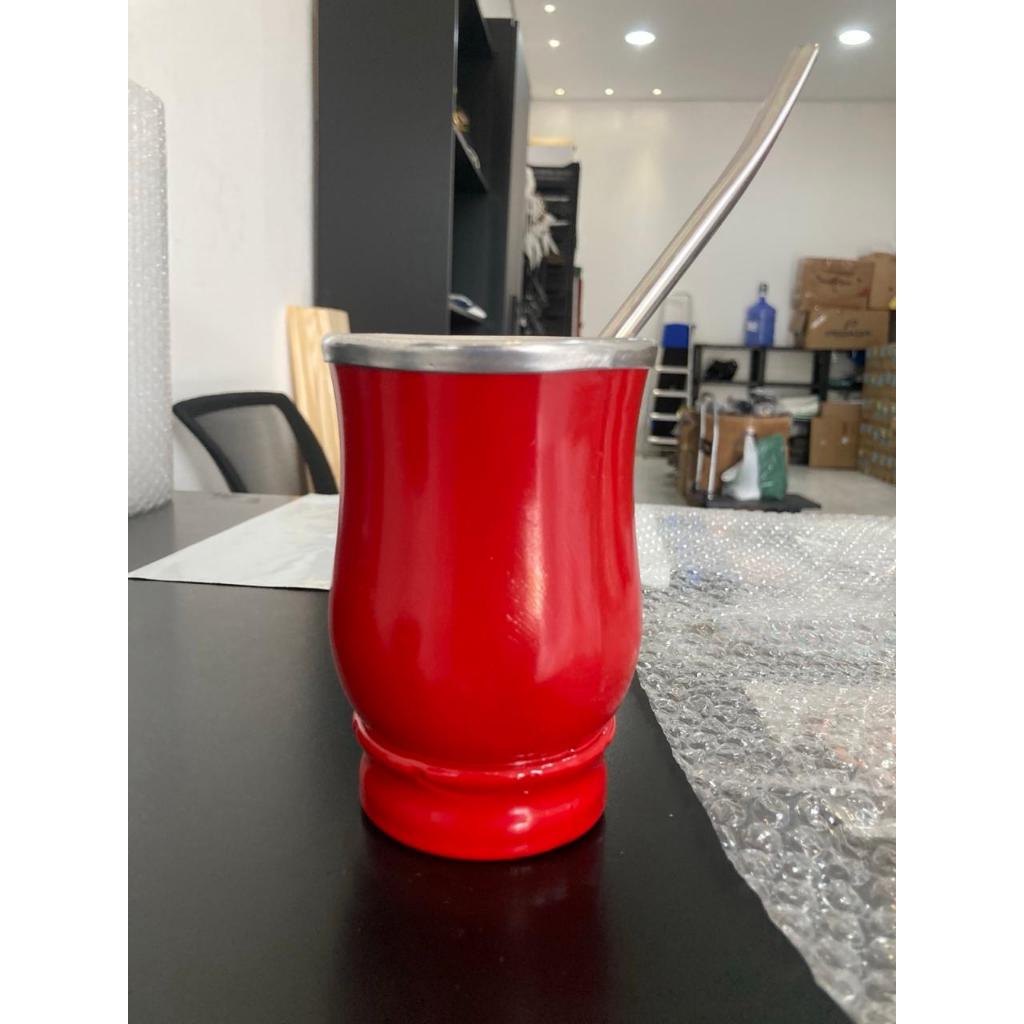 Kit Tereré Premium – Cuia Sintética + Bomba Inox + Copo Revestido | Ideal para Tereré e Chimarrão.