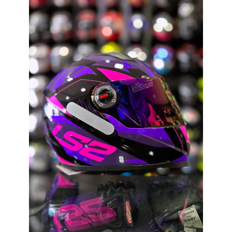 CAPACETE LS2 FF358 TANK ROXO