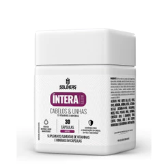 Vitaminas Cabelo e Unhas com Biotina e Zinco 30 caps Softgel Íntera Glow - Soldiers