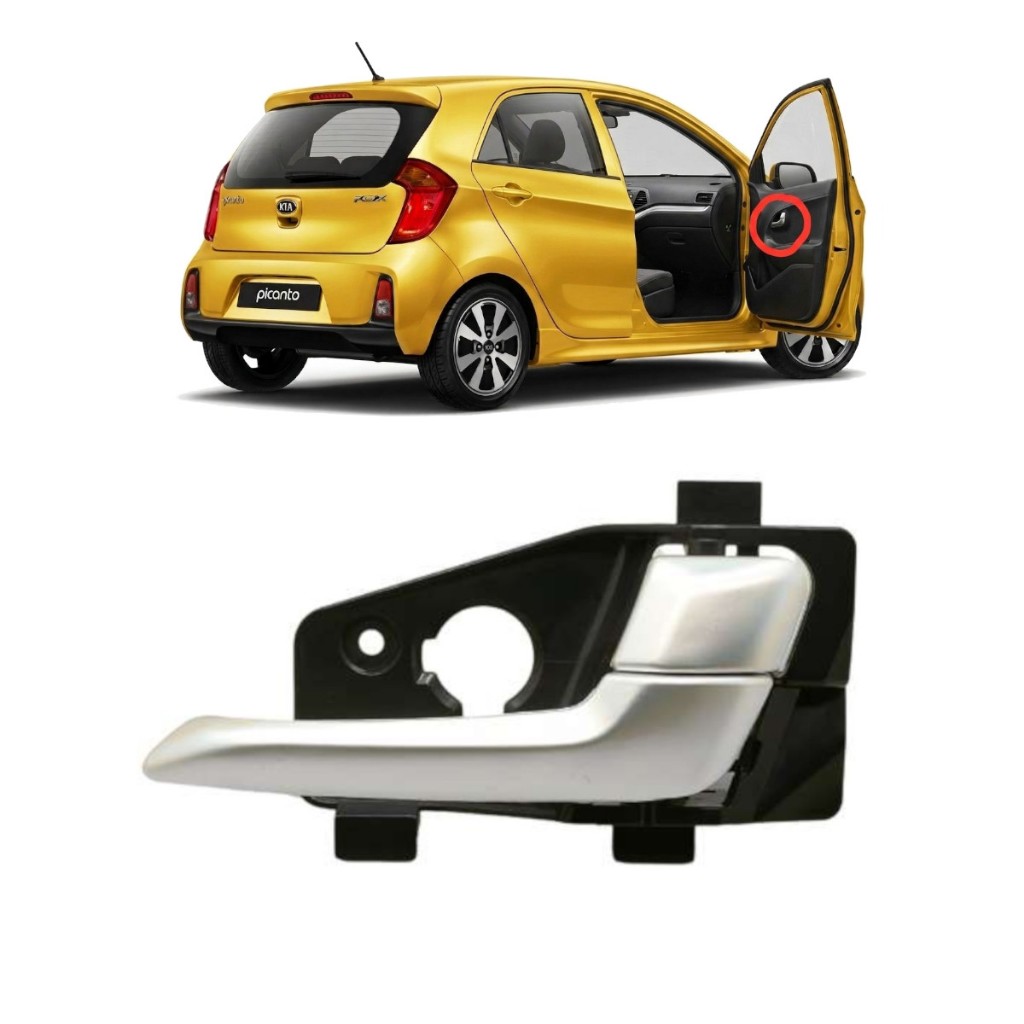 Puxador Maçaneta Interna Dianteira Direita Passageiro  Kia Picanto 2012 2013 2014 2015 2016 2017