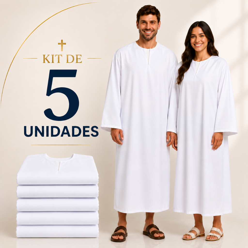 Beca de Batismo Kit 5 unidades