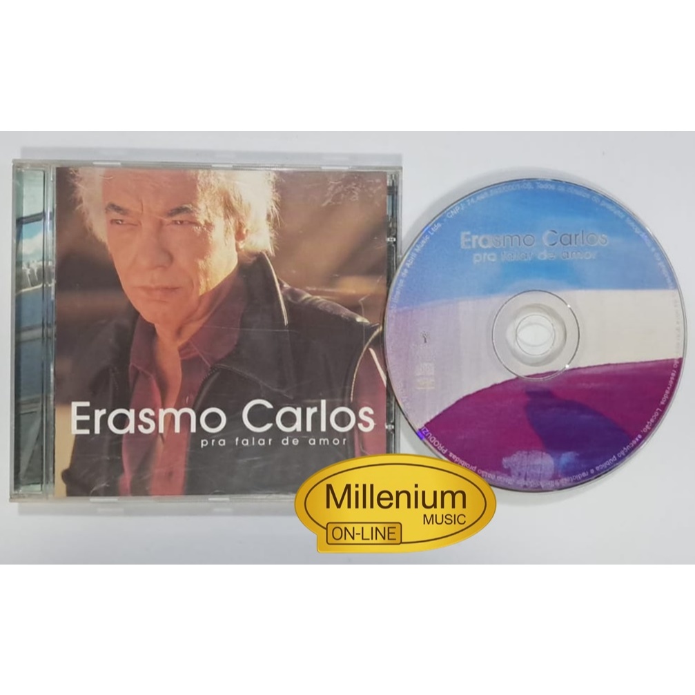 CD Erasmo Carlos  Pra Falar De Amor 2001 Original Gravadora Colecionador Ótimo Estado