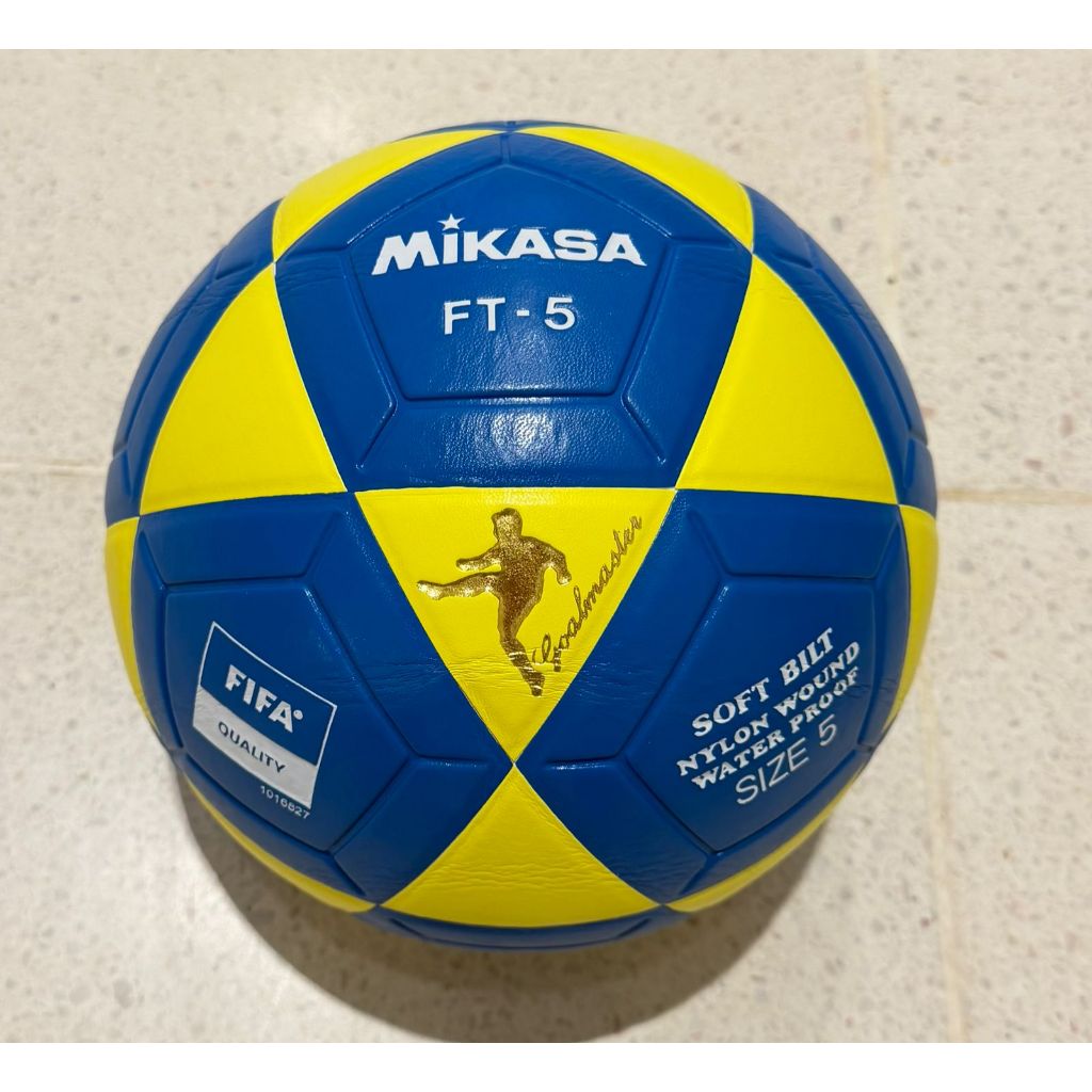 Bola De Futvôlei Futevolei Mikasa Ft 5 - Ft5 Original AZUL AMARELA(IMPORTADA)