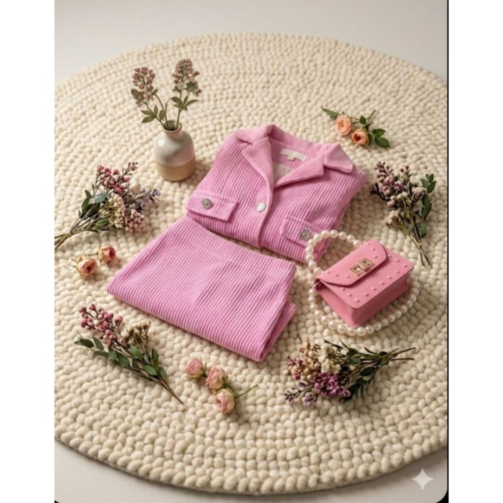 conjunto infantil feminino fashion de frio veludo  premiun moda bloguerinha inverno